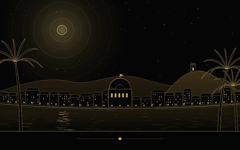 Illustration de Nice : la baie des Anges, la promenade et ses palmiers